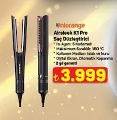 Uniorange Airsleek K1 Pro Saç Düzleştirici