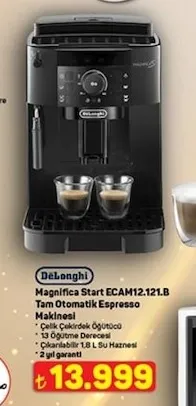 Delonghi Magnifica Start Ecam12.121.B Tam Otomatik Espresso Makinesi