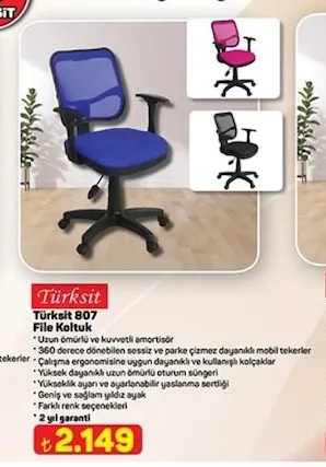 Türksit Türksit 807 File Koltuk