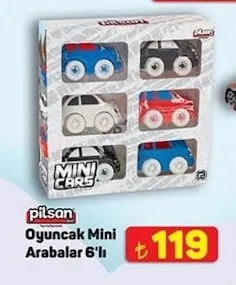 Pilsan Oyuncak Mini Arabalar 6'Lı