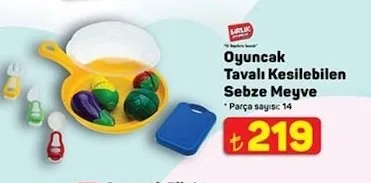 Oyuncak Tavalık Kesilebilen Sebze Meyve