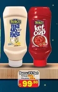 Burcu 2'Li Set Ketçap 650 G + Mayonez 550 G