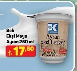 Sek Ekşi Maya Ayran 250 Ml