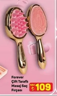 Forever Çift Taraflı Masaj Saç Fırçası