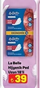 La Belle Hijyenik Ped Uzun 18'Li