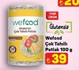 Wefood Glutensiz Çok Tahıllı Patlak 100 G