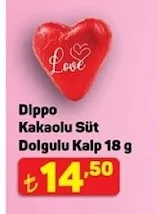 Dippo Kakaolu Süt Dolgulu Kalp 18 G