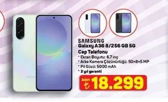 Samsung Galaxy A36 8/256 Gb 5G Cep Telefonu