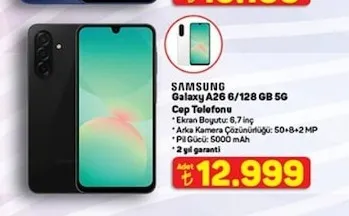 Samsung Galaxy A26 6/128 Gb 5G Cep Telefonu