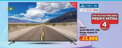 Altus Al65 9823 65" Uhd Google Android Tv