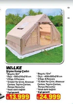 Walke Şişme Kamp Çadırı