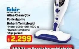 Fakir Alina Clean Çok Fonksiyonlu Buharlı Temizleyici