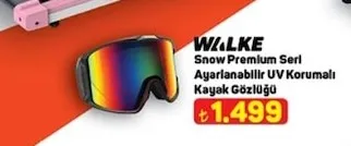 Walke Snow Premium Seri Ayarlanabilir Uv Korumalı Kayak Gözlüğü
