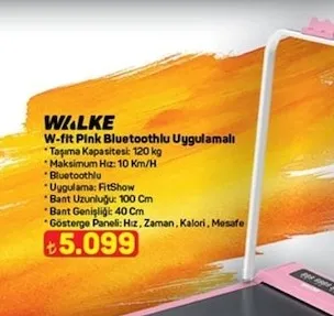 Walke W-Fit Pink Bluetoothlu Uygulamalı