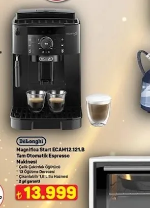 Delonghi Magnifica Start Ecam12.121.B Tam Otomatik Espresso Makinesi