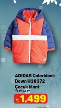 Adidas Colorblock Down H38372 Çocuk Mont