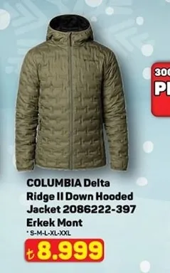 Columbia Delta Ridge Ii Down Hooded Jacket 2086222-397 Erkek Mont