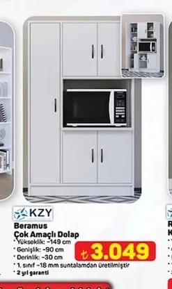 Kzy Beramus Çok Amaçlı Dolap