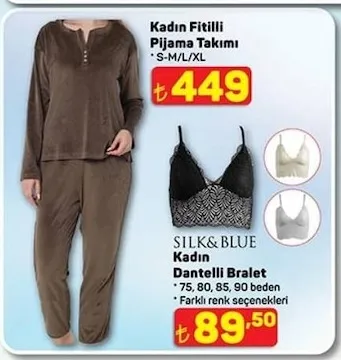 Kadın Fitilli Pijama Takımı