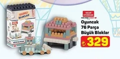 Oyuncak 76 Parça Büyük Bloklar
