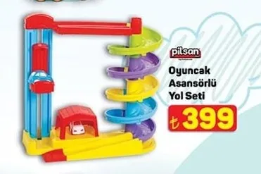 Pilsan Oyuncak Asansörlü Yol Seti