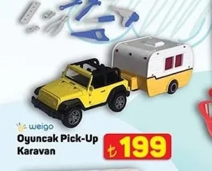 Weigo Oyuncak Pick-Up Karavan