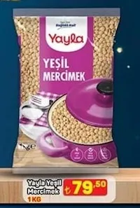 Yayla Yeşil Mercimek 1 Kg
