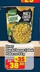 Knorr Mac&Cheese Çabuk Makarna 65G