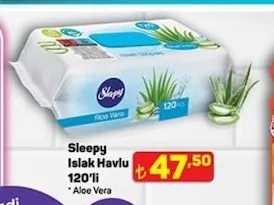 Sleepy Islak Havlu 120'Li