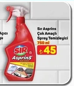 Sır Asprins Çok Amaçlı Sprey Temizleyici 750 Ml