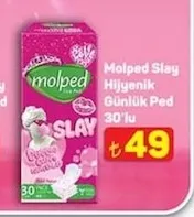 Molped Slay Hijyenik Günlük Ped 30'Lu