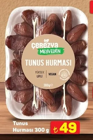 Çerezya Meyveden Tunus Hurması 300 G