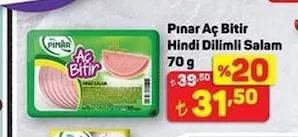 Pınar Aç Bitir Hindi Dilimli Salam 70 G