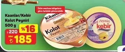 Kaanlar/Kebir Kolot Peyniri 500 G