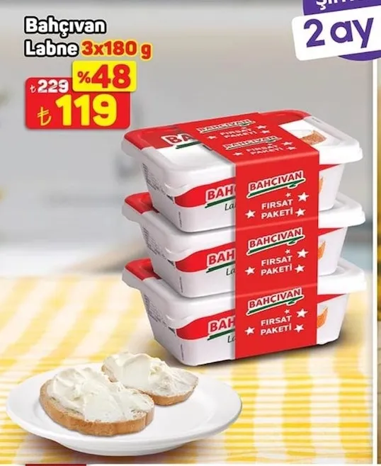 Bahçıvan Labne 3X180 G