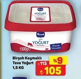 Birşah Kaymaklı Tava Yoğurt 1,5 Kg