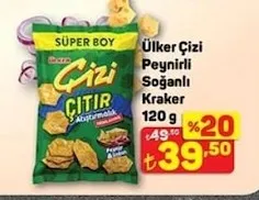Ülker Çizi Peynirli Soğanlı Kraker 120 G