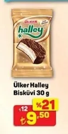 Ülker Halley Bisküvi 30 G