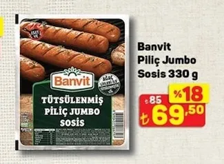 Banvit Piliç Jumbo Sosis 330 G