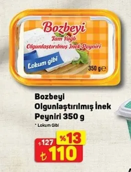 Bozbeyi Olgunlaştırılmış İnek Peyniri 350 G