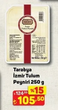 Tarabya İzmir Tulum Peyniri 250 G