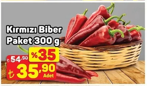 Kırmızı Biber Paket 300 G