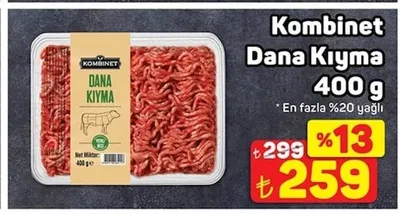 Kombinet Dana Kıyma 400 G