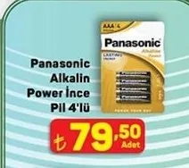 Panasonic Alkalin Power İnce Pil 4'Lü