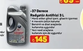 -37 Derece Radyatör Antifrizi 3 L