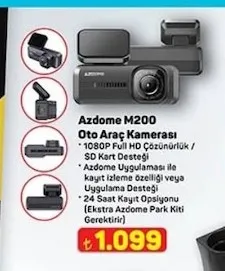 Azdome M200 Oto Araç Kamerası