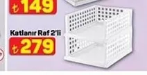 Katlanır Raf 2'Li