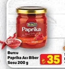 Burcu Paprika Acı Biber Sosu 200 G