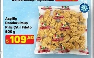 Aspiliç Dondurulmuş Piliç Çıtır Fileto 500 G