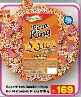 Superfresh Dondurulmuş Bol Malzemeli Pizza 510 G